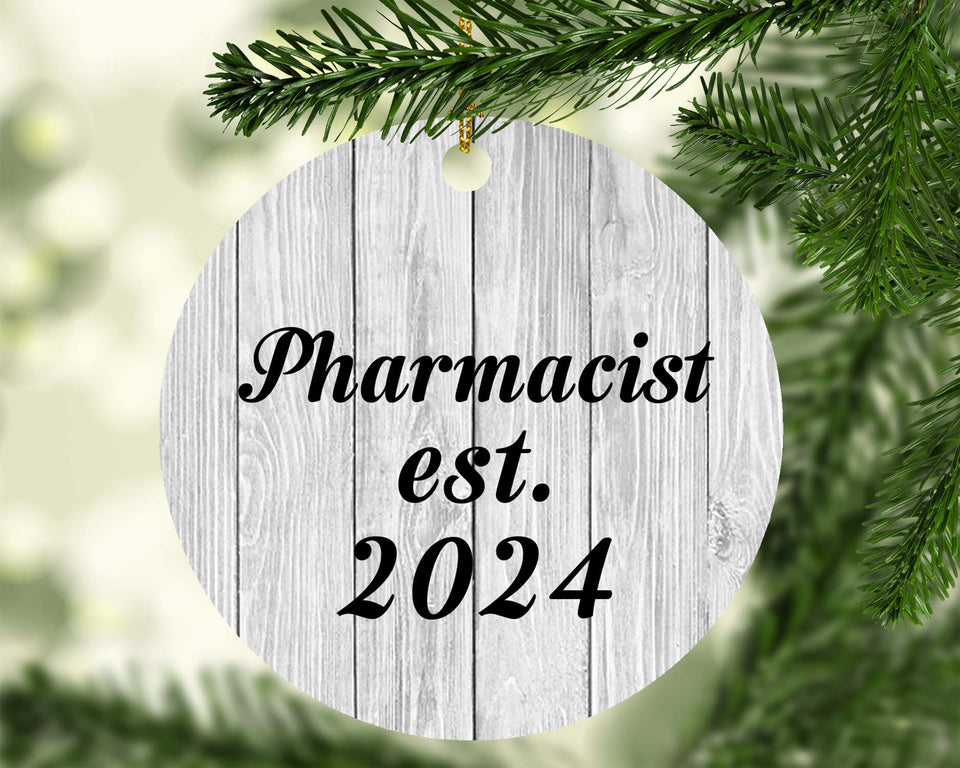 Pharmacist Established Est. 2024 - Circle Ornament F