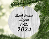 Real Estate Agent Established Est. 2024 - Circle Ornament F