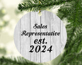 Sales Representative Established Est. 2024 - Circle Ornament F