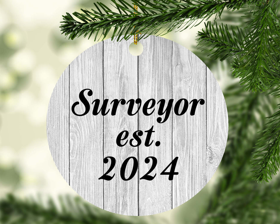 Surveyor Established Est. 2024 - Circle Ornament F