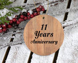 11th Anniversary 11 Years Anniversary - Circle Ornament C