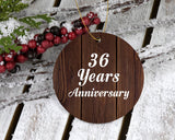 36th Anniversary 36 Years Anniversary - Circle Ornament D