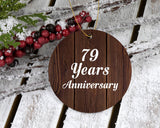 79th Anniversary 79 Years Anniversary - Circle Ornament D