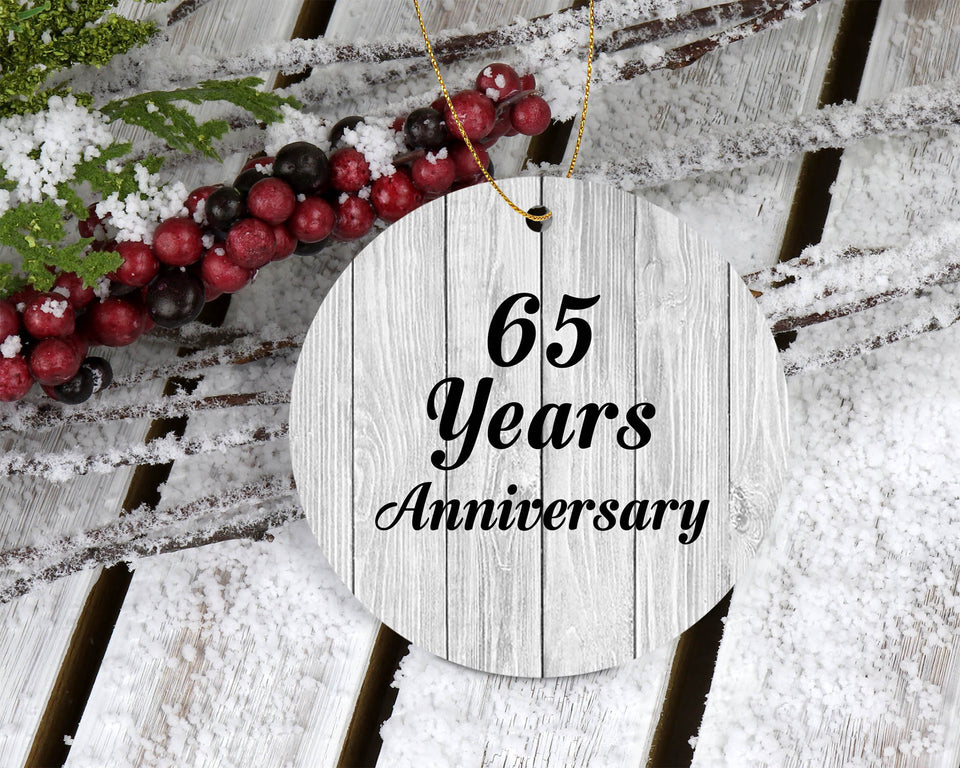 65th Anniversary 65 Years Anniversary - Circle Ornament F