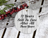 72nd Anniversary 72 Years Still In Love After These Years - Circle Ornament F