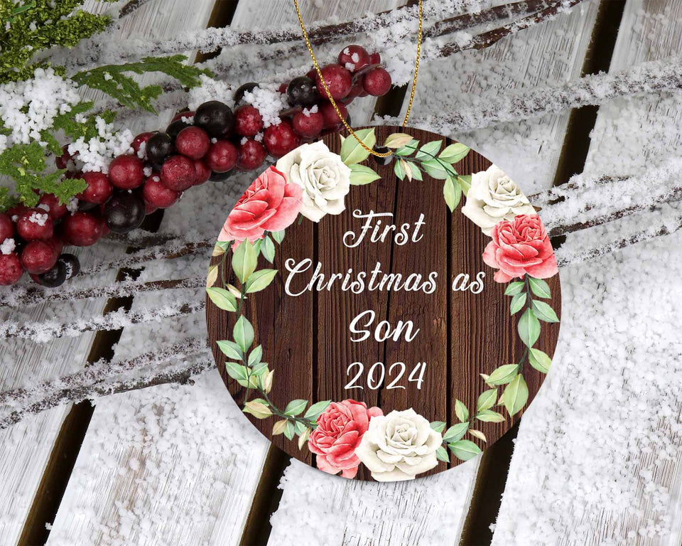 First Christmas As Son 2024 - Circle Ornament A