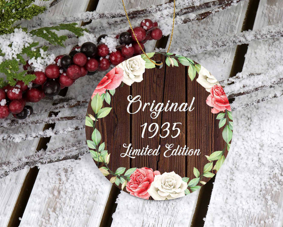 89th Birthday Original 1935 Limited Edition - Circle Ornament A