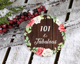 101st Birthday 101 & Fabulous - Circle Ornament A