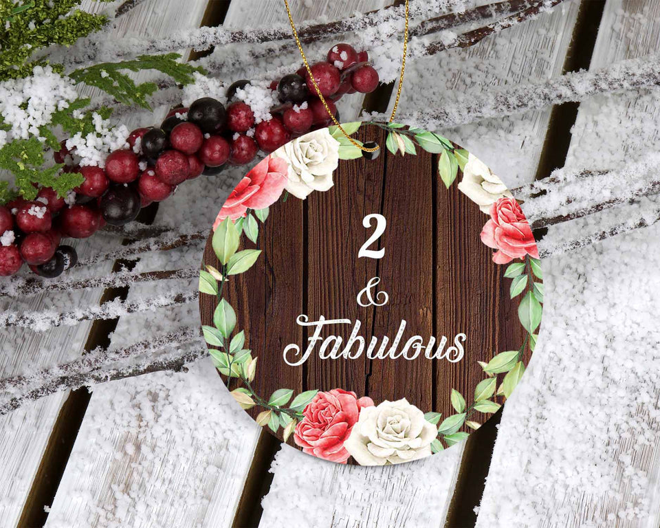 2nd Birthday 2 & Fabulous - Circle Ornament A