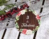 3rd Birthday 3 & Fabulous - Circle Ornament A