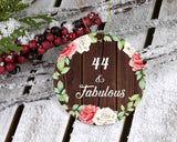 44th Birthday 44 & Fabulous - Circle Ornament A