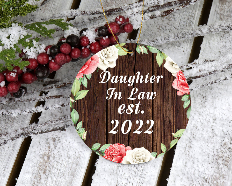 Daughter In Law Established Est. 2022 - Circle Ornament A