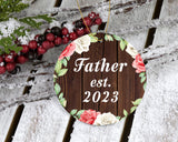 Father Established Est. 2023 - Circle Ornament A