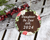 Daughter In Law Established Est. 2024 - Circle Ornament A