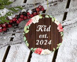 Kid Established Est. 2024 - Circle Ornament A