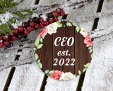 CEO Established Est. 2022 - Circle Ornament A