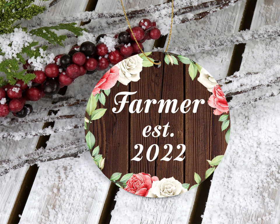 Farmer Established Est. 2022 - Circle Ornament A