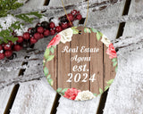 Real Estate Agent Established Est. 2024 - Circle Ornament B