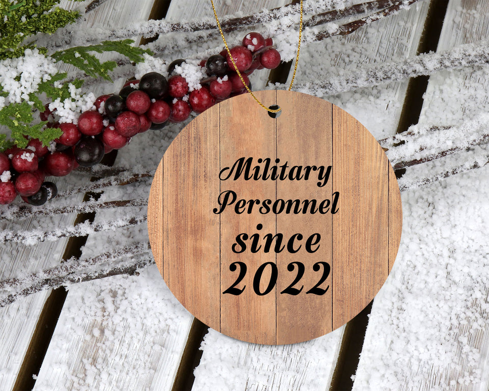 Military Personnel Since 2022 - Circle Ornament C