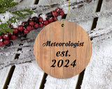 Meteorologist Established Est. 2024 - Circle Ornament C