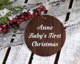 Anne Baby's First Christmas - Circle Ornament D