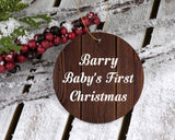 Barry Baby's First Christmas - Circle Ornament D