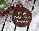Hugh Baby's First Christmas - Circle Ornament D