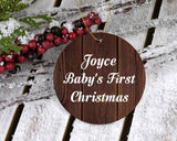 Joyce Baby's First Christmas - Circle Ornament D