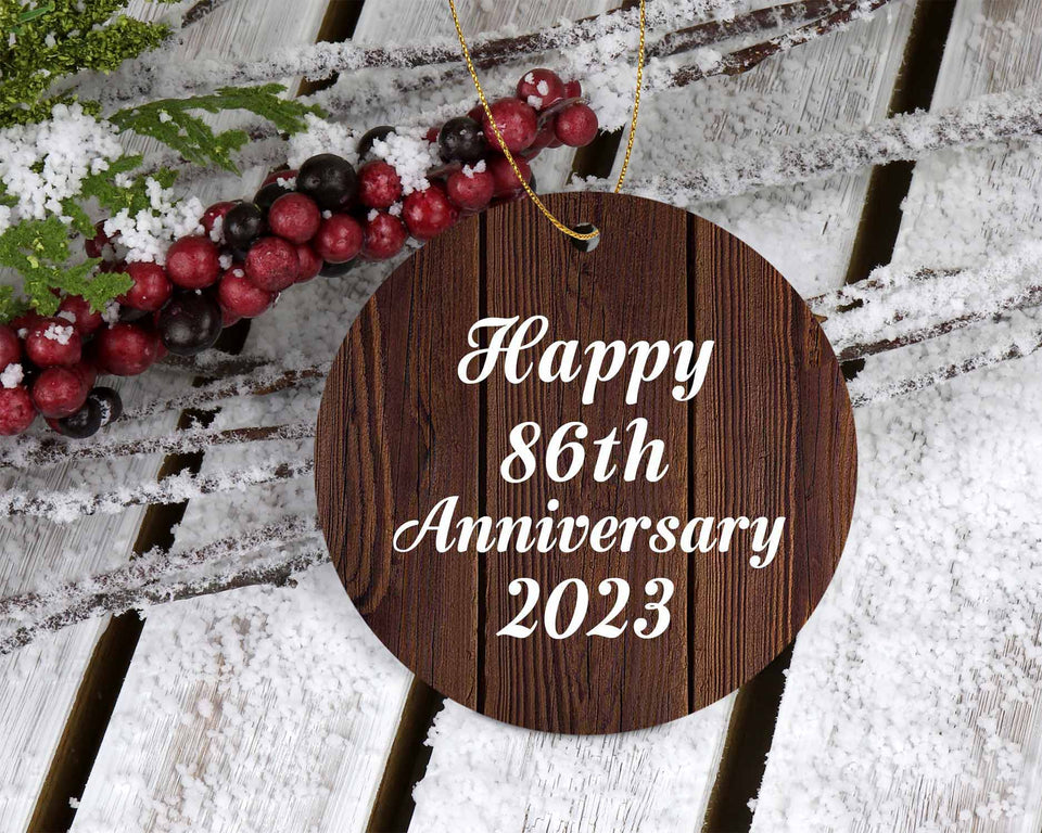 Happy 86th Anniversary 2023 - Circle Ornament D