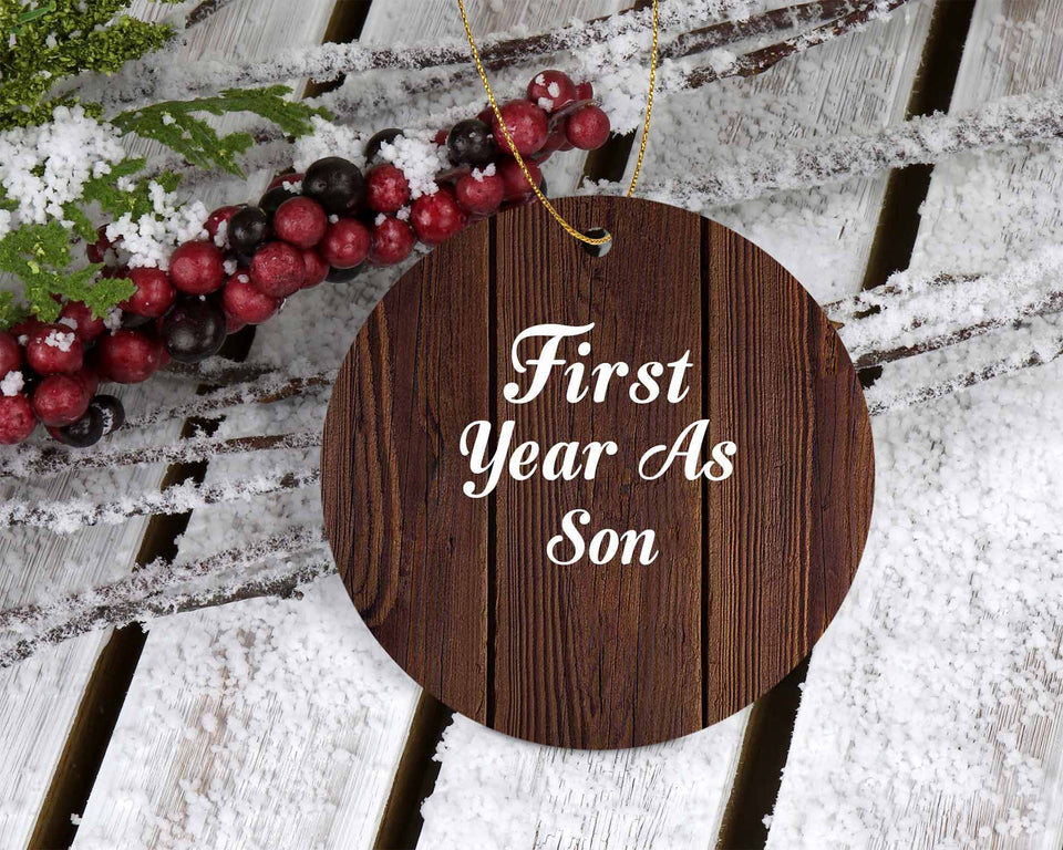 First Year As Son - Circle Ornament D
