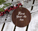 First Year As Son - Circle Ornament D