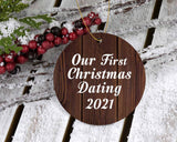 Our First Christmas Dating 2021 - Circle Ornament D