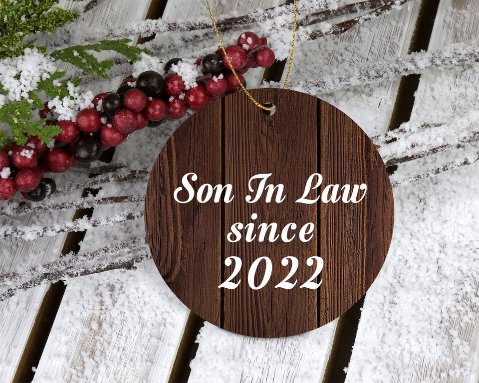 Son In Law Since 2022 - Circle Ornament D