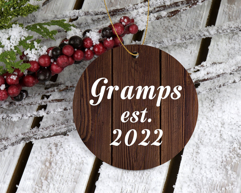 Gramps Established EST. 2022 - Circle Ornament D