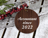Accountant Since 2022 - Circle Ornament D
