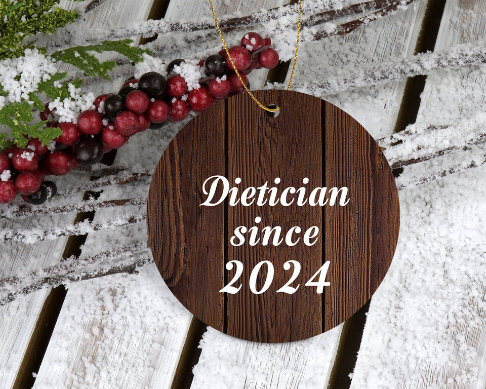 Dietician Since 2024 - Circle Ornament D