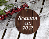 Seaman Established Est. 2022 - Circle Ornament D