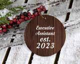 Executive Assistant Established Est. 2023 - Circle Ornament D
