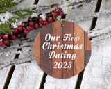 Our First Christmas Dating 2023 - Circle Ornament E