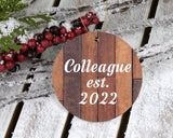 Colleague Established Est. 2022 - Circle Ornament E