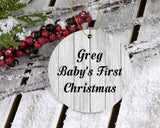 Greg Baby's First Christmas - Circle Ornament F