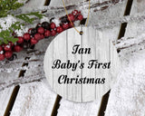 Ian Baby's First Christmas - Circle Ornament F