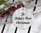 Jo Baby's First Christmas - Circle Ornament F