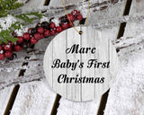 Marc Baby's First Christmas - Circle Ornament F