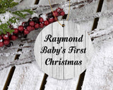 Raymond Baby's First Christmas - Circle Ornament F