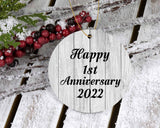 Happy 1st Anniversary 2022 - Circle Ornament F