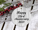 Happy 23rd Anniversary 2021 - Circle Ornament F