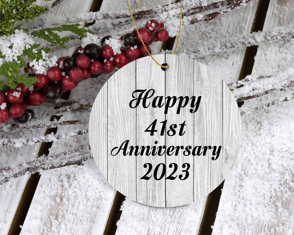 Happy 41st Anniversary 2023 - Circle Ornament F