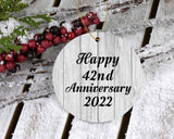 Happy 42nd Anniversary 2022 - Circle Ornament F