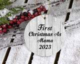 First Christmas As Mama 2023 - Circle Ornament F